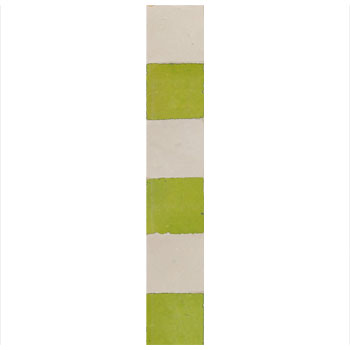 Mosaic House Moroccan tile Rceef B 1-5 White Lime Green  zellige, mosaic, zellij, border, glaze 